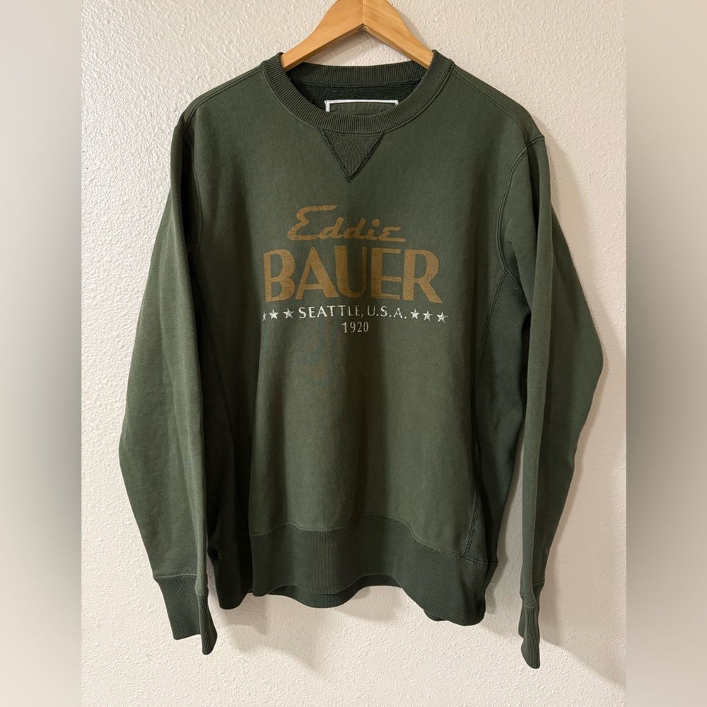 Eddie Bauer Men's Green Sweater